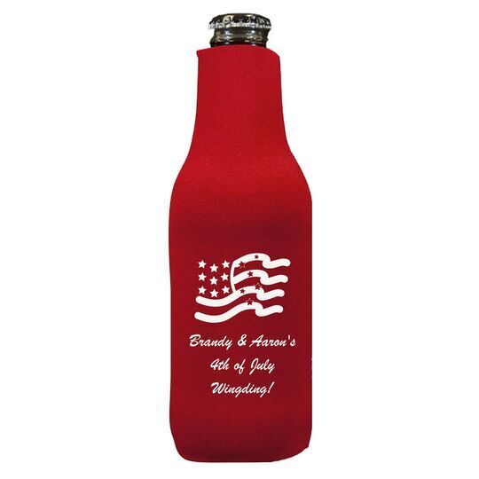 American Flag Bottle Koozie